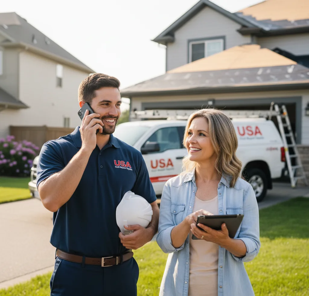 USA Roof Repair Experts customer support in Novelty